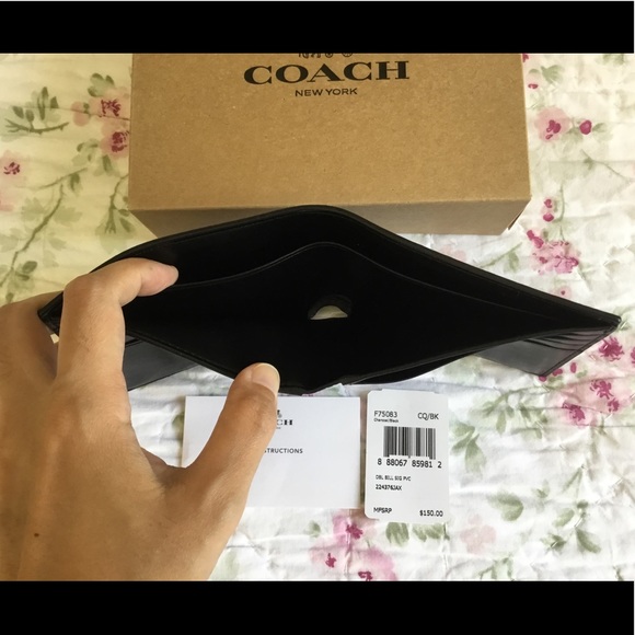 🌻Coach Men’s Wallet Double Billfold NWT. - Picture 4 of 6